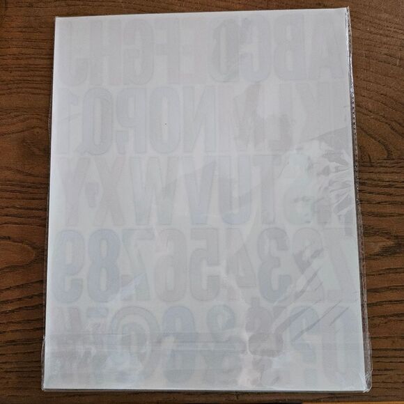 Large Letter Stickers 48 Sheets Mixed Colors  NWT  Great for Posters & Mailboxes - Picture 2 of 2